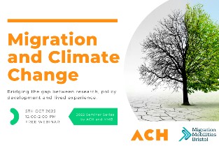 Poster of Webinar: Migration and Climate Change